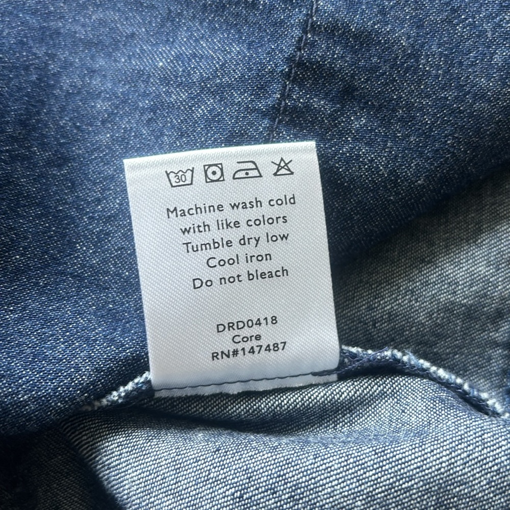 Draper James Chambray Ruffle Shift Dress - Picture 10 of 12